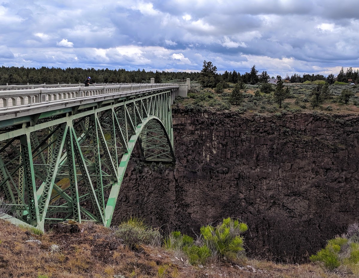 Pedestrian bridge - Peter Skene Ogden State Park: Historic Bridge Scenic Overlook in Central Oregon