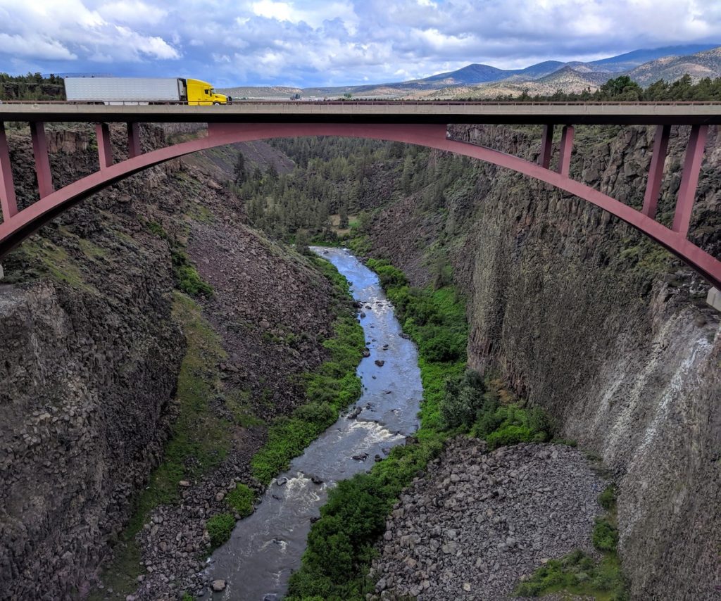 Highway 97 - Peter Skene Ogden State Park: Historic Bridge Scenic Overlook in Central Oregon