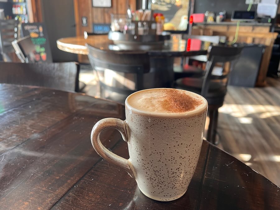 chai tea on table